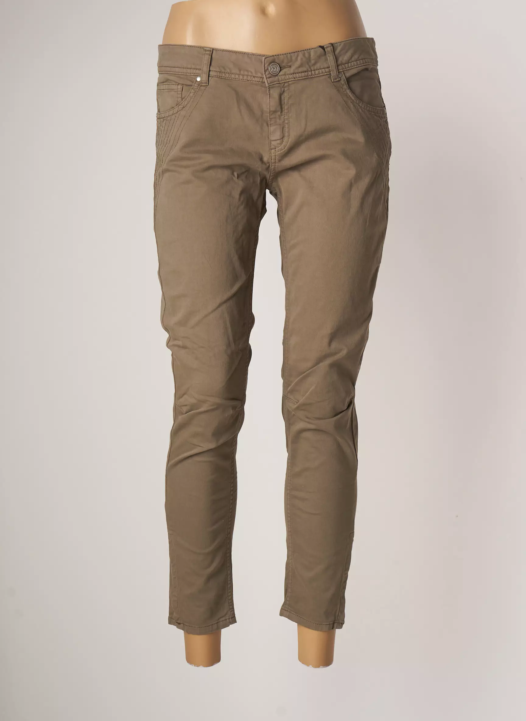 Sinequanone Pantalon7 8 Femme couleur beige