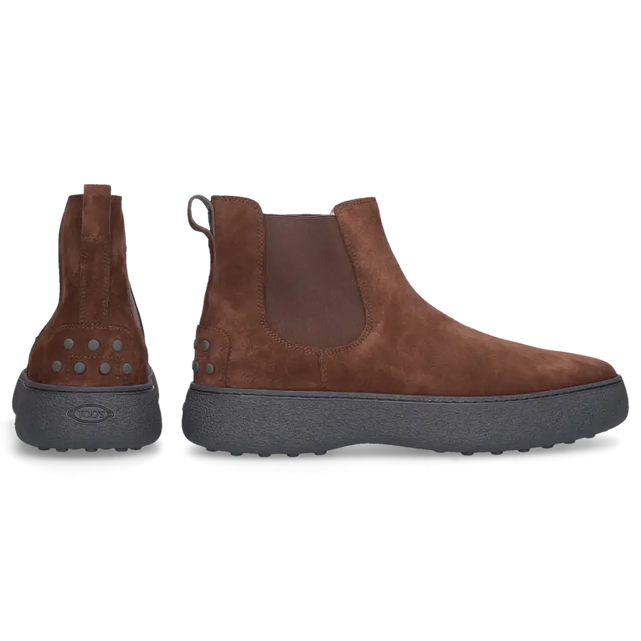 Tod's - Stiefeletten M09J0 Veloursleder - braun