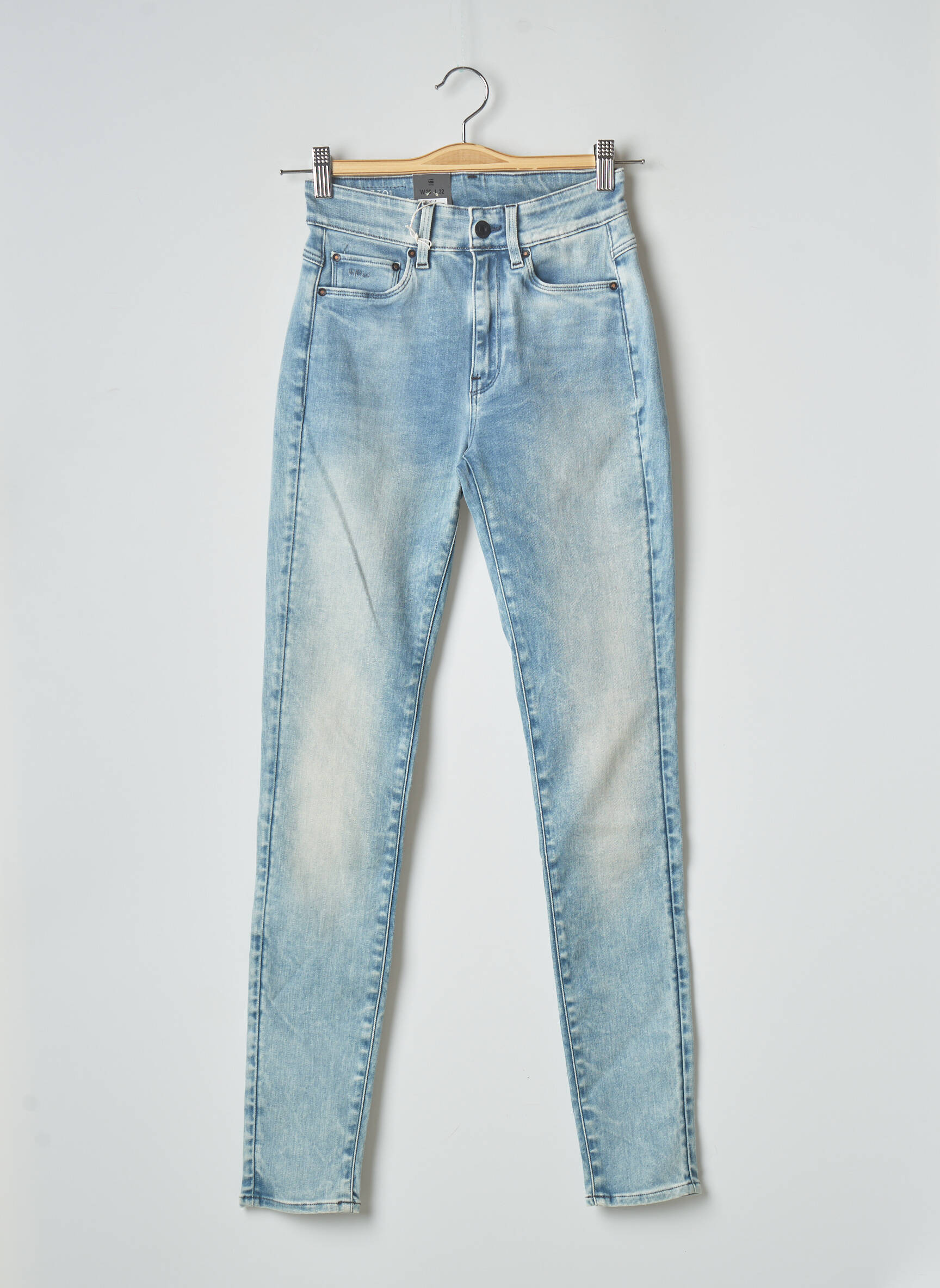 G Star Jeans Skinny Femme couleur bleu