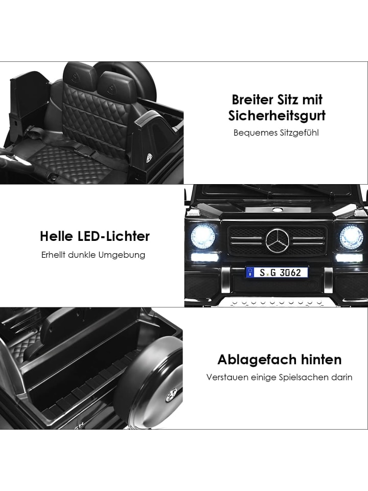 COSTWAY 12V Elektroauto ab 3 Jahren in Schwarz günstig kaufen onesize