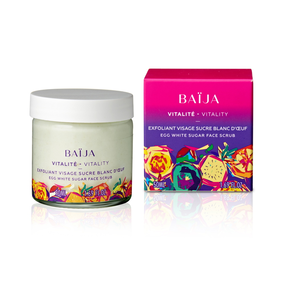 baïja Exfoliant Visage Sucre Blanc d'œuf Exfoliant