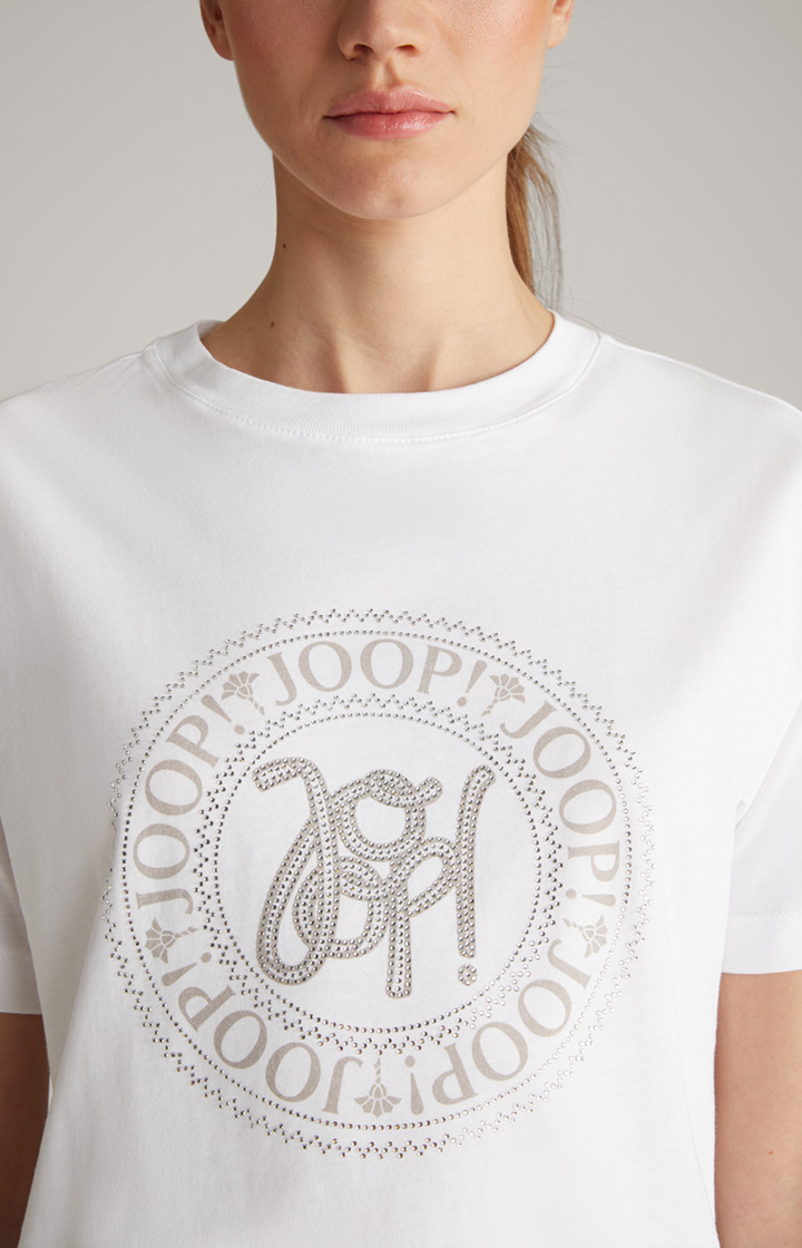 Baumwoll-T-Shirt in Weiß