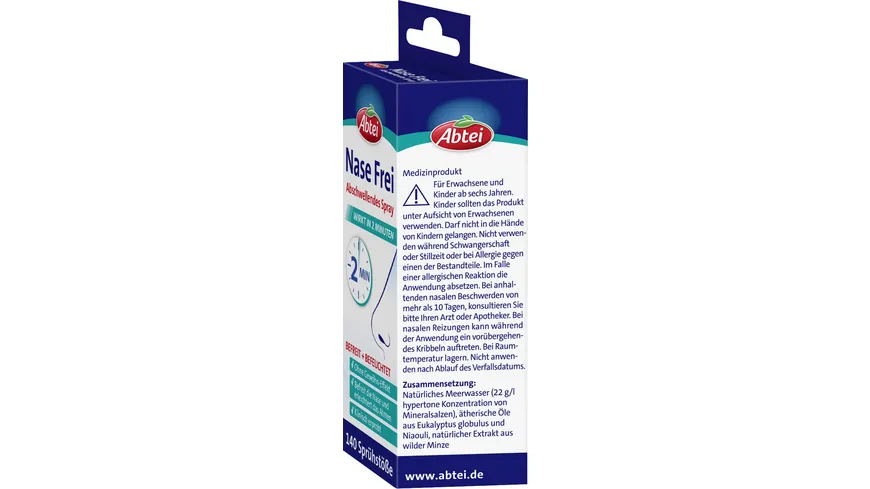 ABTEI Nase Frei Abschwellendes Nasenspray 20 ml