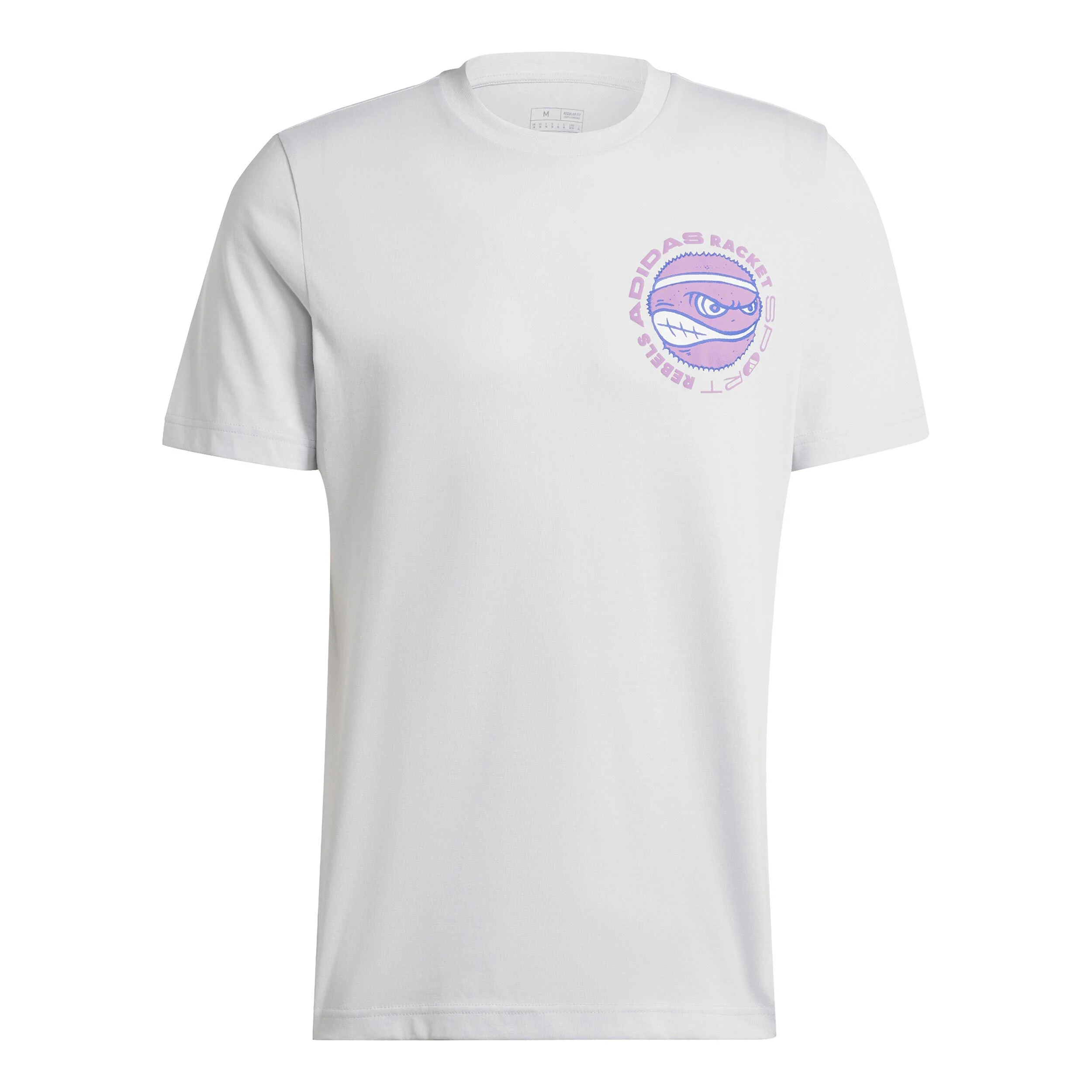 Racket Sport Rebels Graphic T-Shirt Herren - Weiß, Mehrfarbig