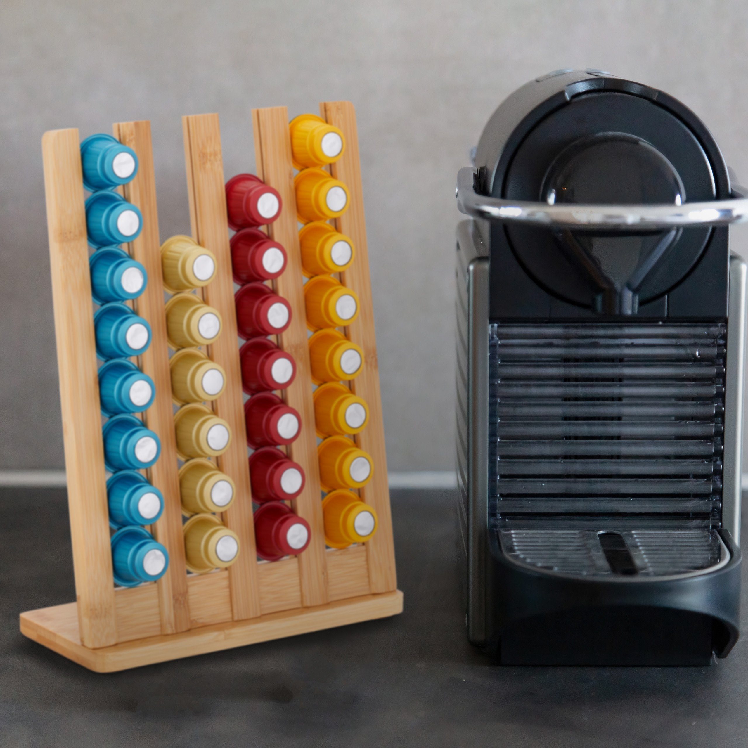 relaxdays Kapselhalter Nespresso Kapselhalter für 32 Kapseln