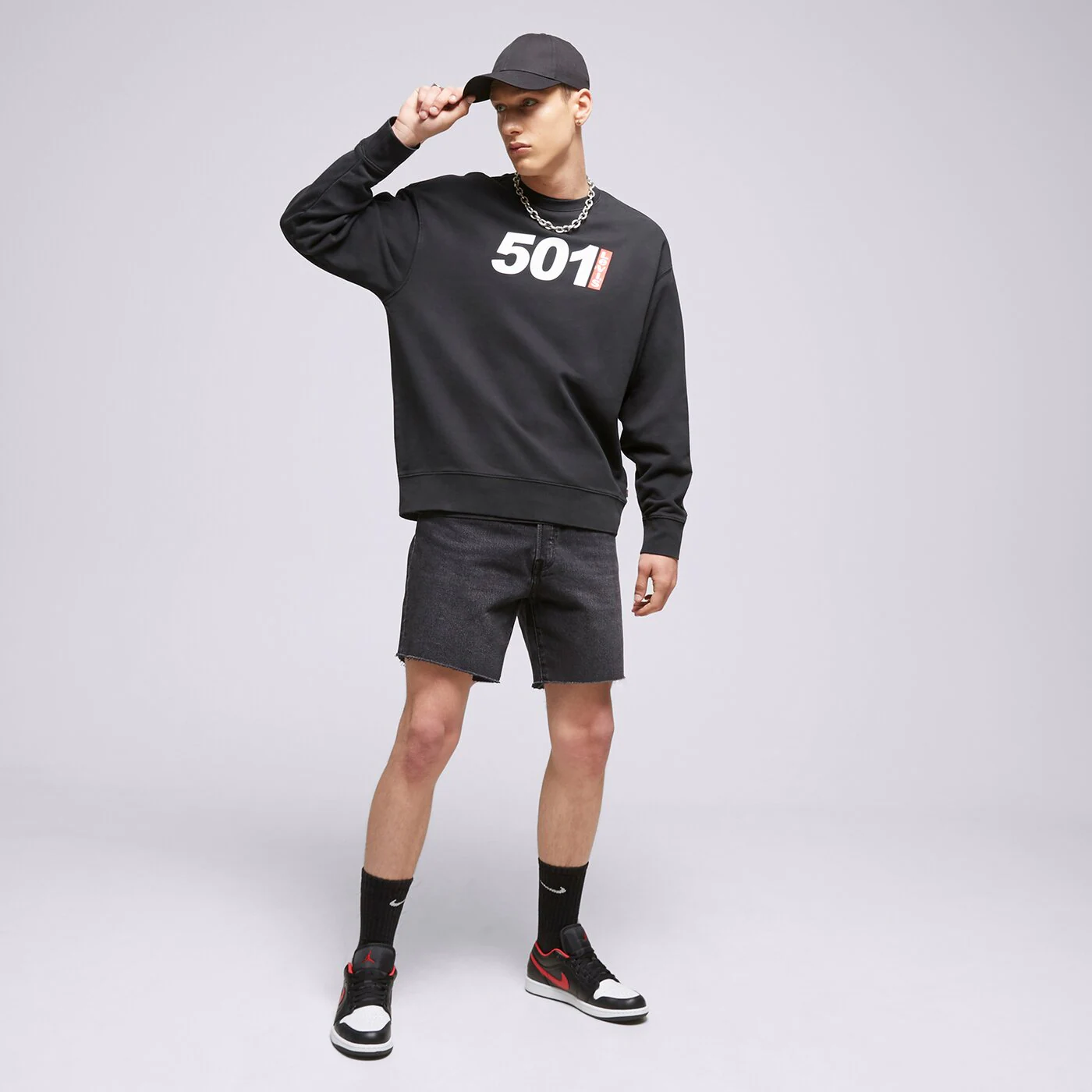 LEVI'S SWEATSHIRT RELAXD GRAPHIC   CREW 501 ANNIVERSARY Multicolor