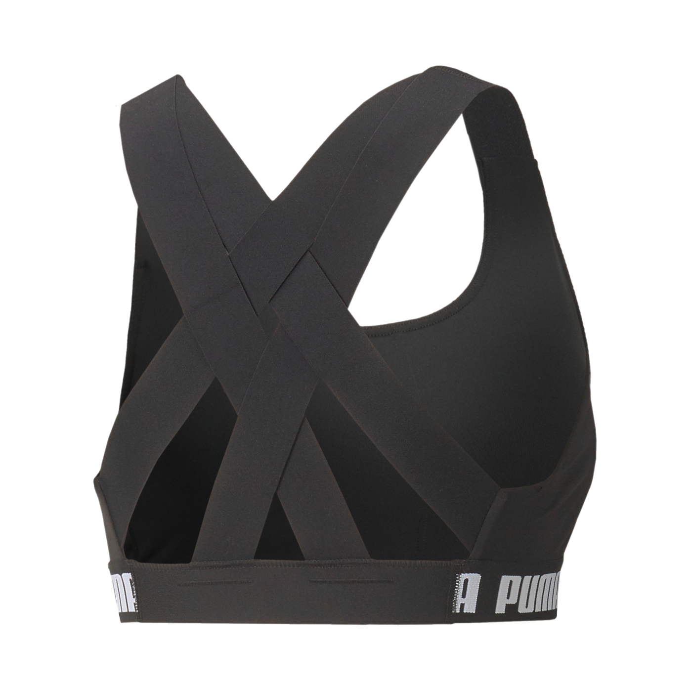 PUMA Mid Impact Feel It Sport-BH Damen Schwarz F01