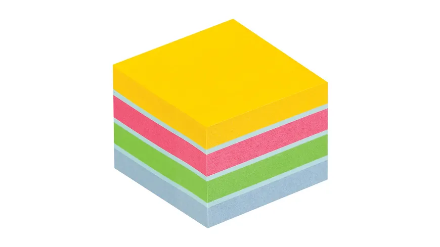 Post-it Haftnotiz-Würfel Mini 400 Blatt mehrfarbig