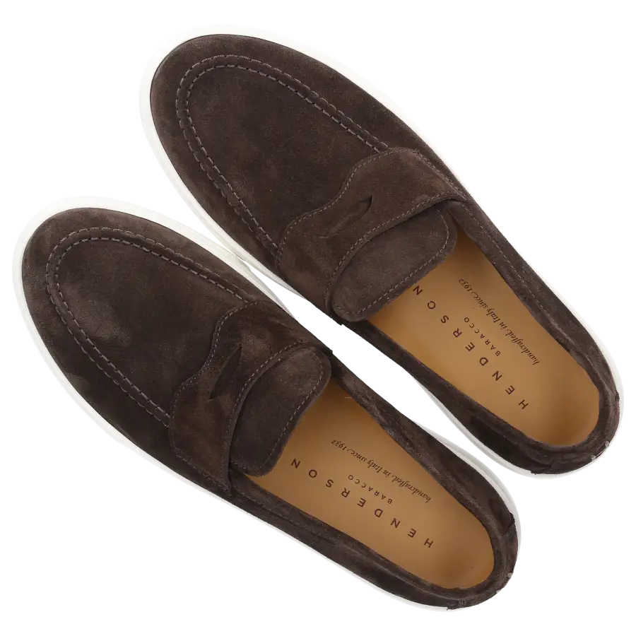 Henderson - Loafer ALBINO Veloursleder - braun