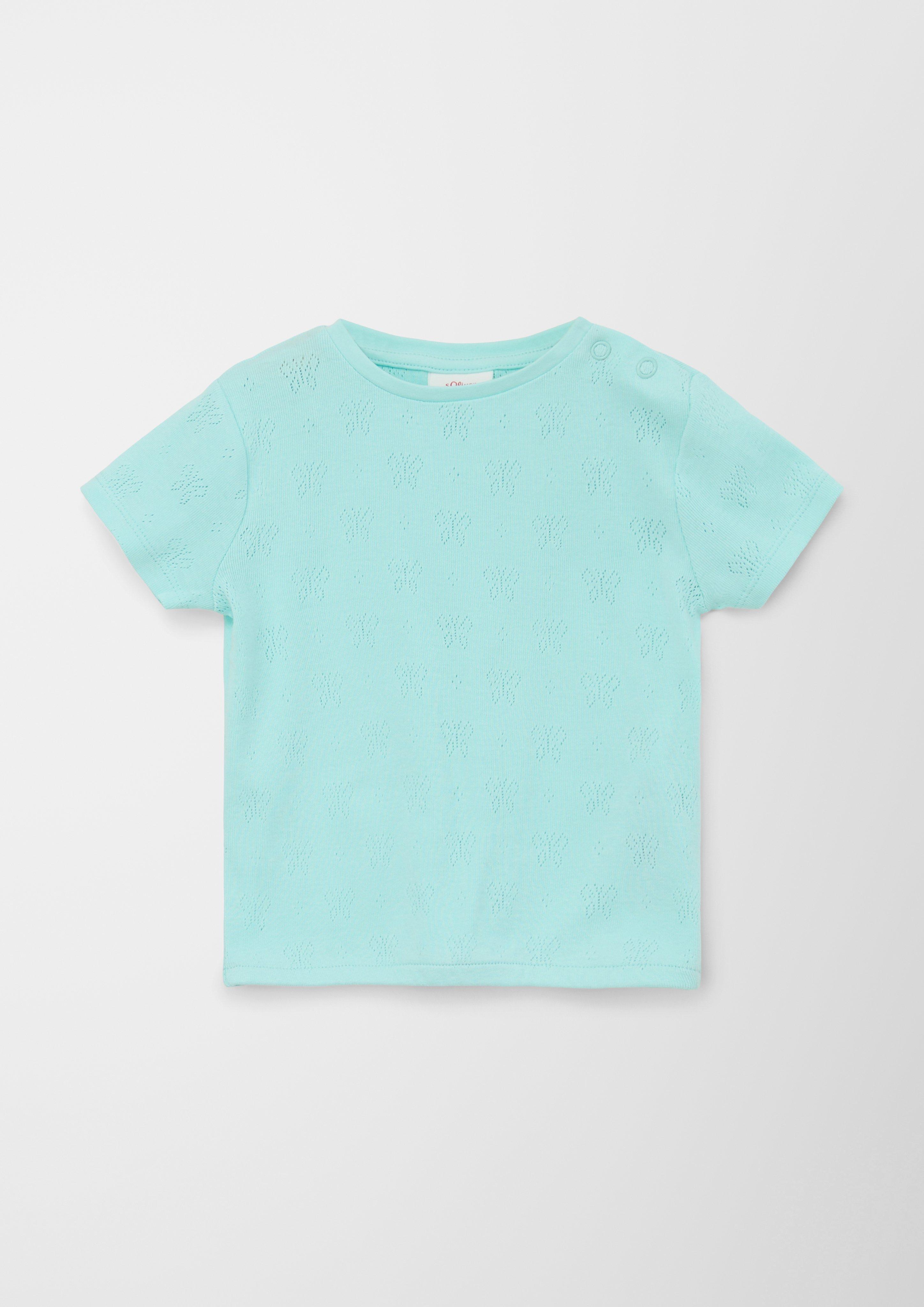 T-Shirt mit Ajourmuster  2130618-6006