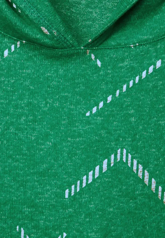 CECIL Hoodie Shirt mit Folienprint