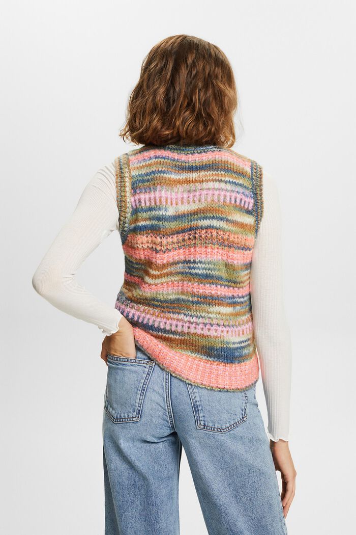 Gestreifte Strickweste
