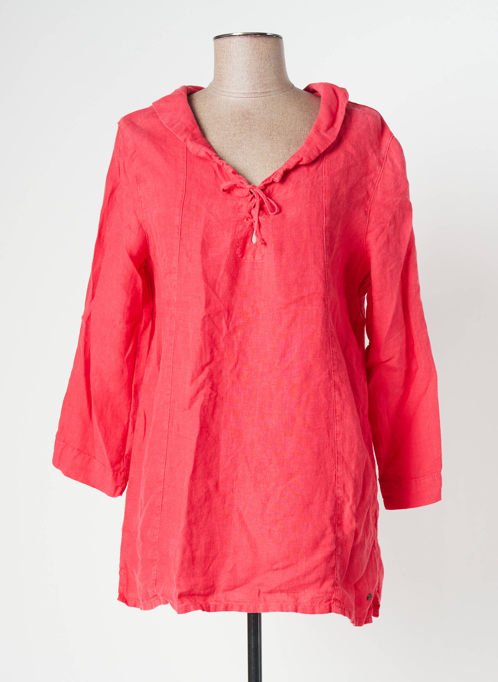 Terre Mer Tuniquemanchelongue Femme couleur rouge