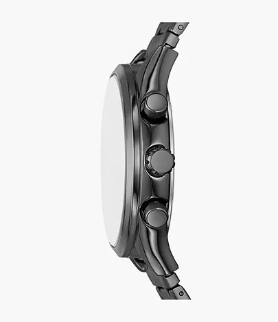 Fossil Outlet Uhr Fenmore Multifunktionswerk Edelstahl rauchgrau