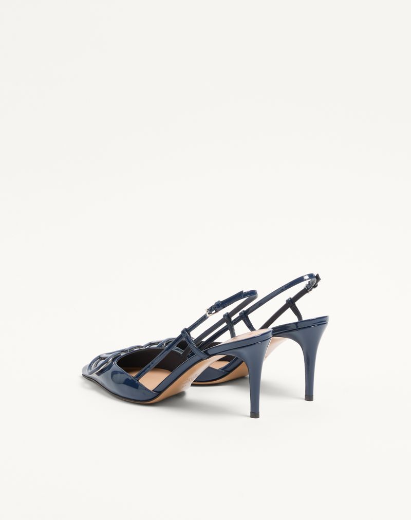 VLogo Signature Patent Slingback Pump 80mm