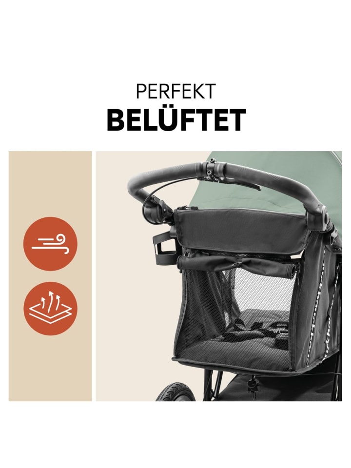 Hauck Buggy & Jogger Runner 3 (mit großen Luftreifen) - Jungle in gruen,schwarz günstig kaufen onesize
