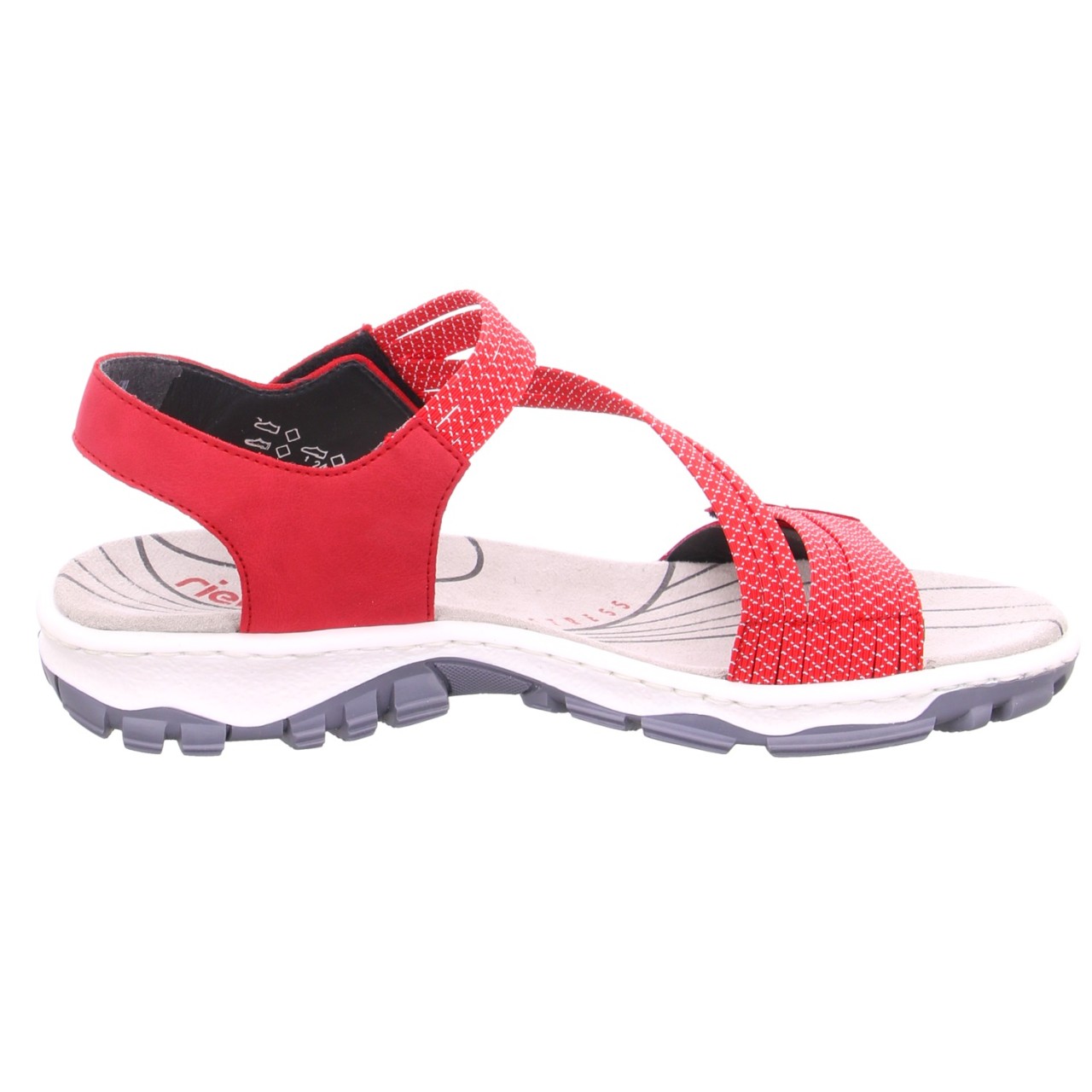 RIEKER Klassische Sandalen rot
