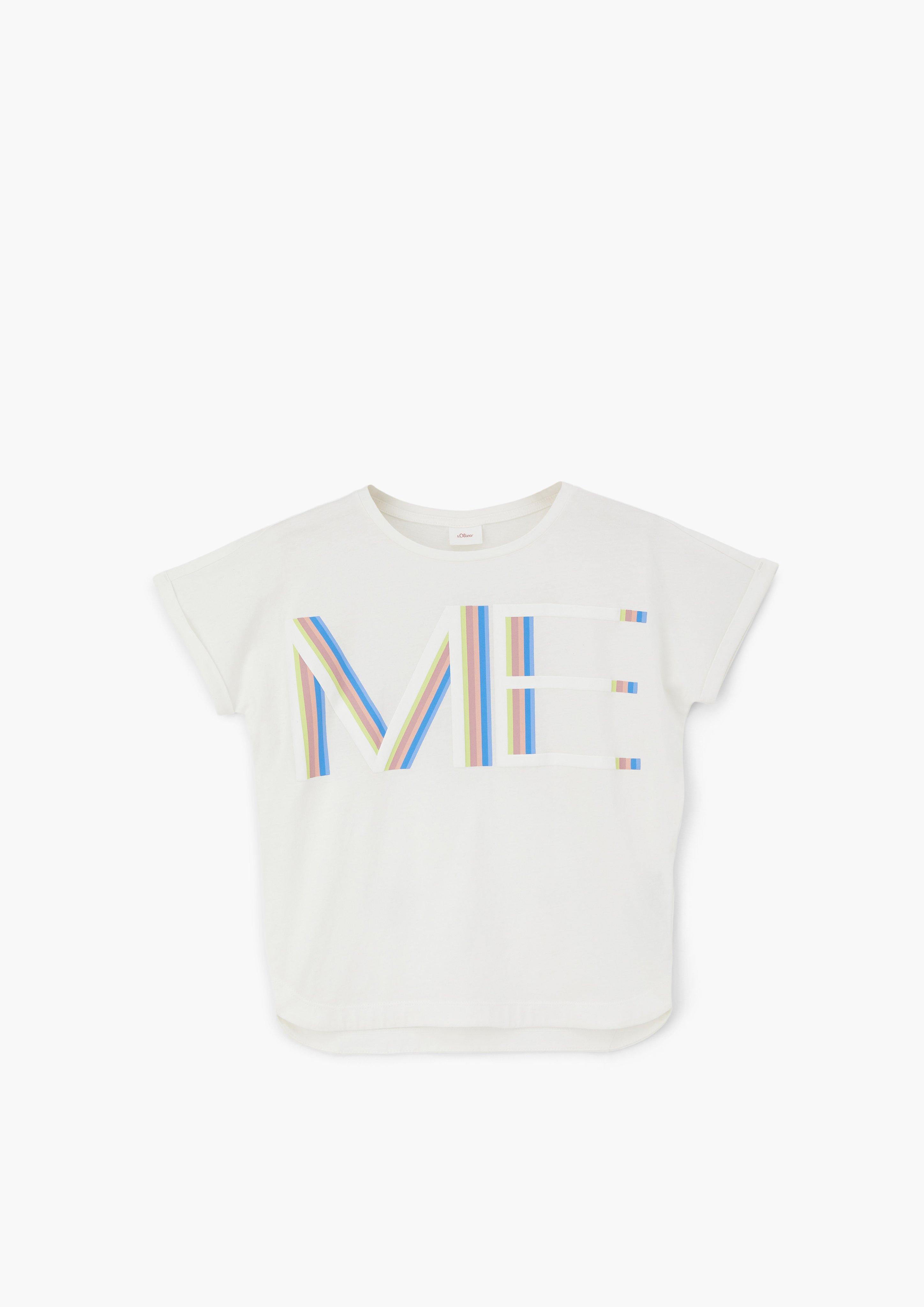 T-Shirt mit gummiertem Print  2128008-0210
