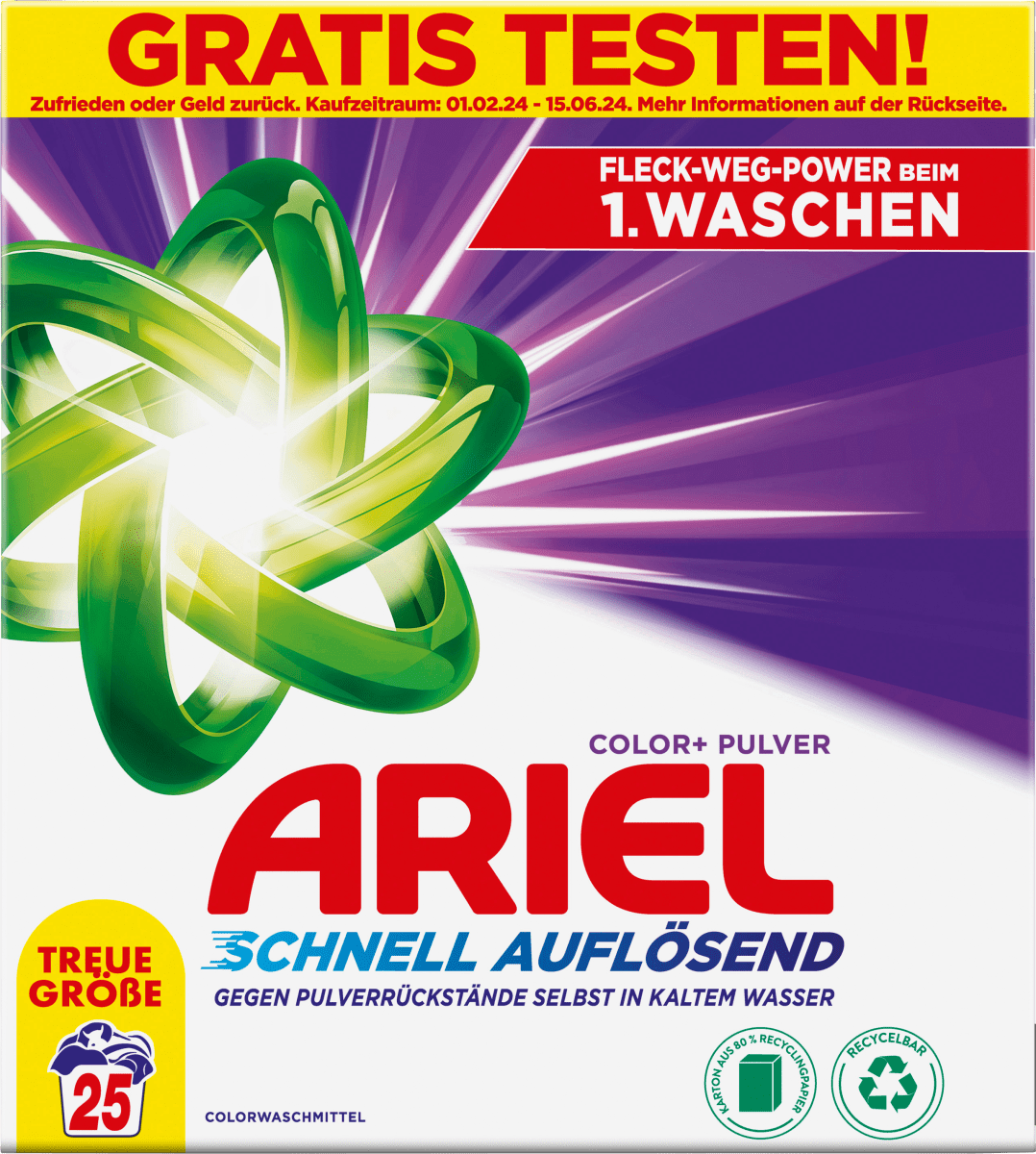 Colorwaschmittel Pulver, 25 Wl