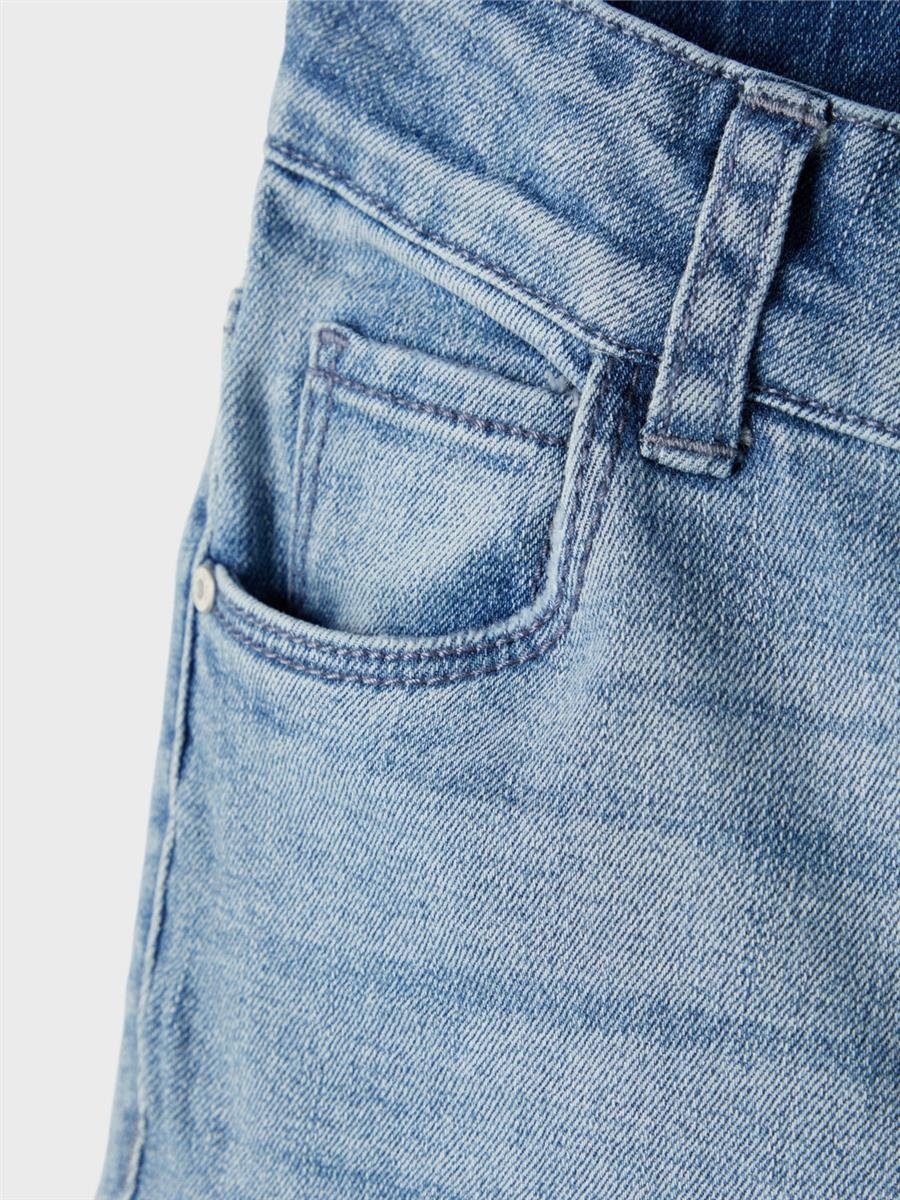 Name It Skinny-fit-Jeans NKFPOLLY DNMTECE 2612 HW A PANT NOOS weich, schlank, elastisch, Franzen