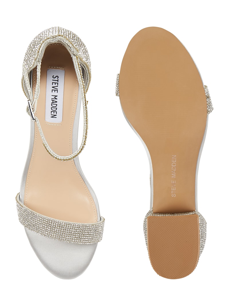 Pumps mit Strasssteinen Modell 'Irenee' in silber
