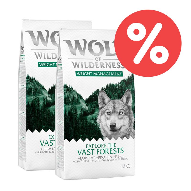 Sparpaket Wolf of Wilderness 'Explore' 2 x 12 kg