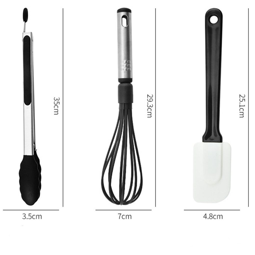 esyBe Kochbesteck-Set Küchenutensilien Set, Küchenhelfer, Küchengerät, Kochgeschirr (25-tlg), Antihaftbeschichtet, Hitzebeständig