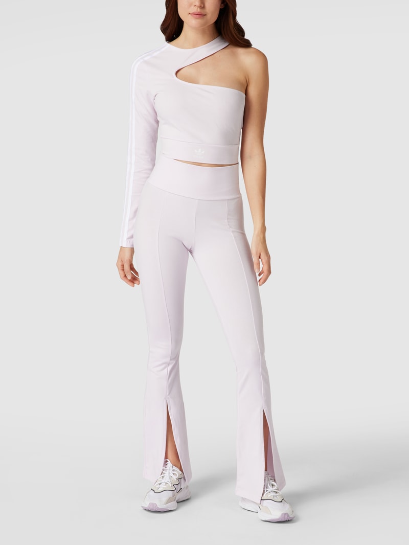 Leggings im Flared Cut in flieder