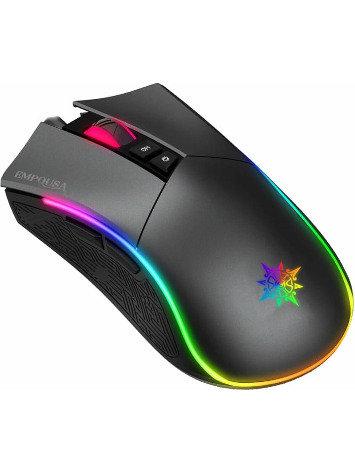 Inca INCA IMG-GT19 RGB 7D Makro-Tasten Profiosonelle Gaming-Maus schwarz in schwarz günstig kaufen onesize