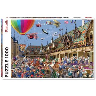 Puzzle - Weinauktion in Beaune (1000 Teile)