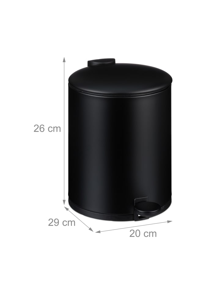 relaxdays Kosmetikeimer in Schwarz - 5 Liter günstig kaufen onesize