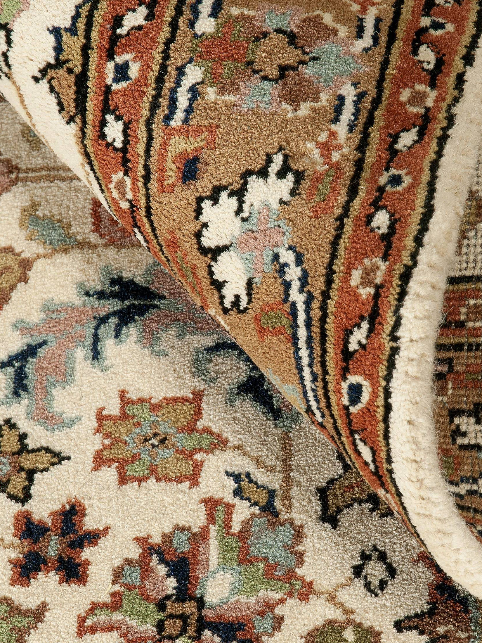 Padischah Isfahan Orient-Teppich, Beige