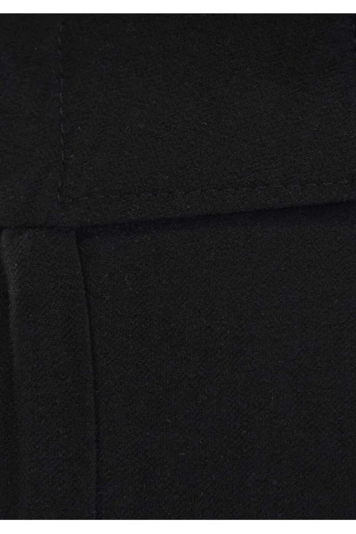 Laluvia  Schwarze Hose mit weitem Bein und detaillierter Taille