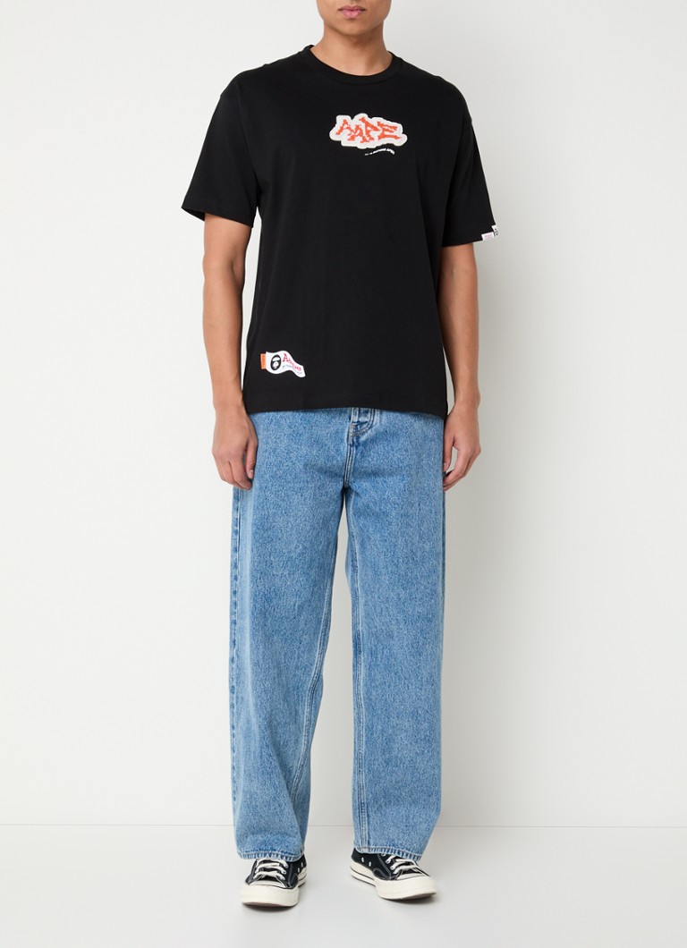 Tricou Aape cu logo și imprimeu pe spate.