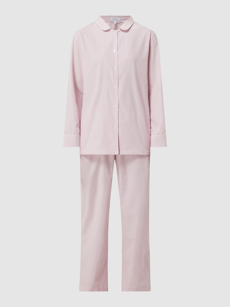 Pyjama aus Baumwolle in altrosa