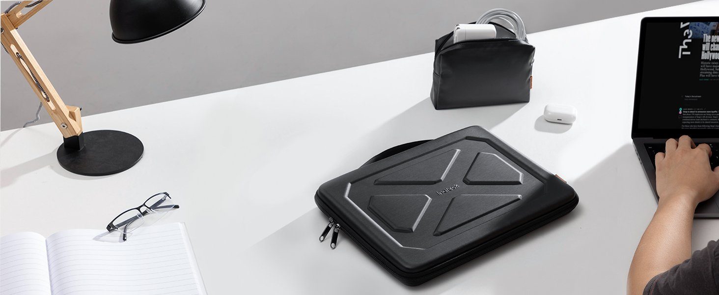 Inateck Laptoptasche für 13-14 Zoll MacBook Air Pro, Surface Pro, Eva Superstarke Stoßfeste