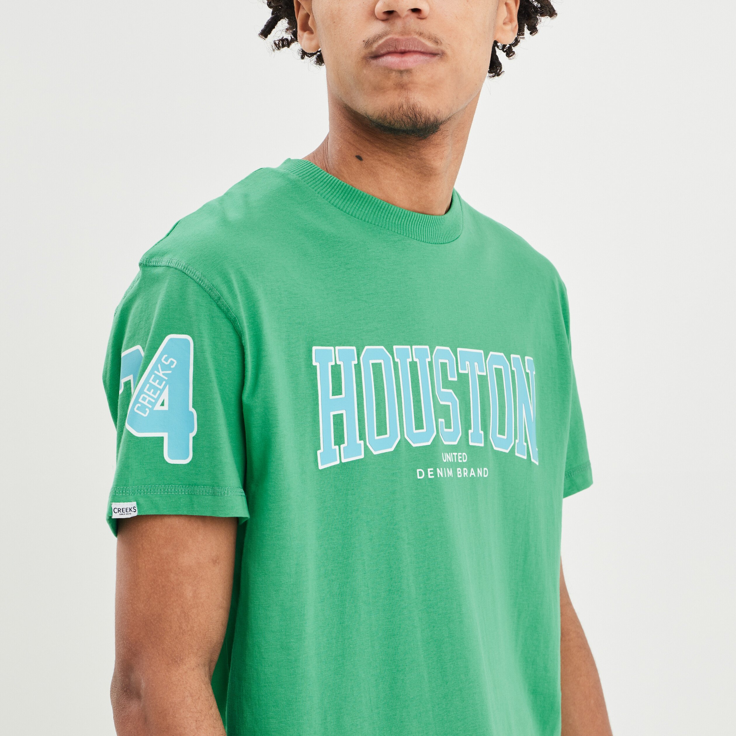 T-shirt manches courtes oversize vert homme | La Halle
