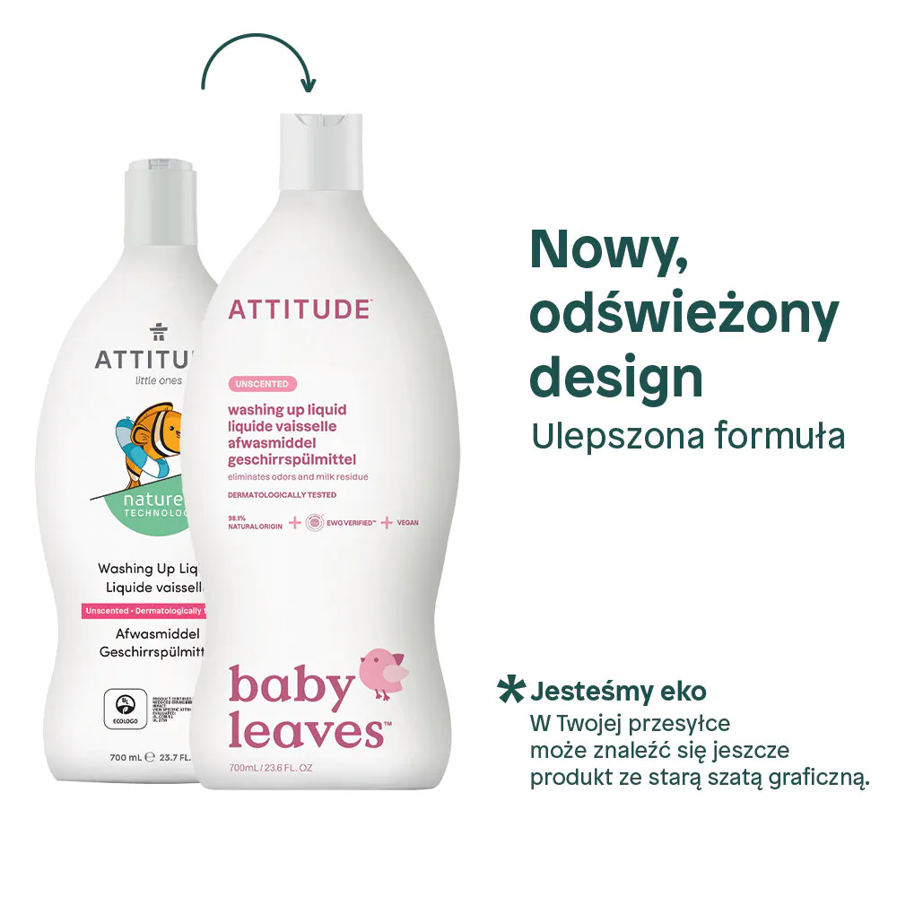 Attitude kūdikių aksesuarų valiklis be kvapo