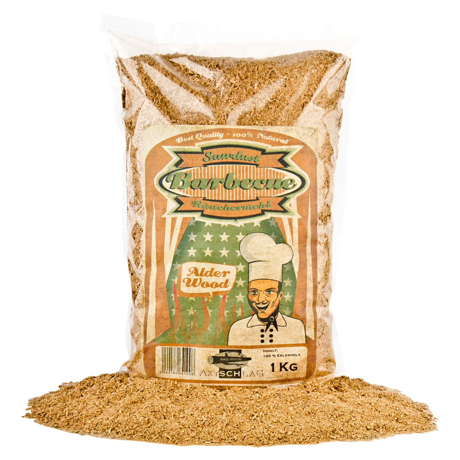 Axtschlag Räuchermehl Erle – Wooden Barbecue Sawdust Alder