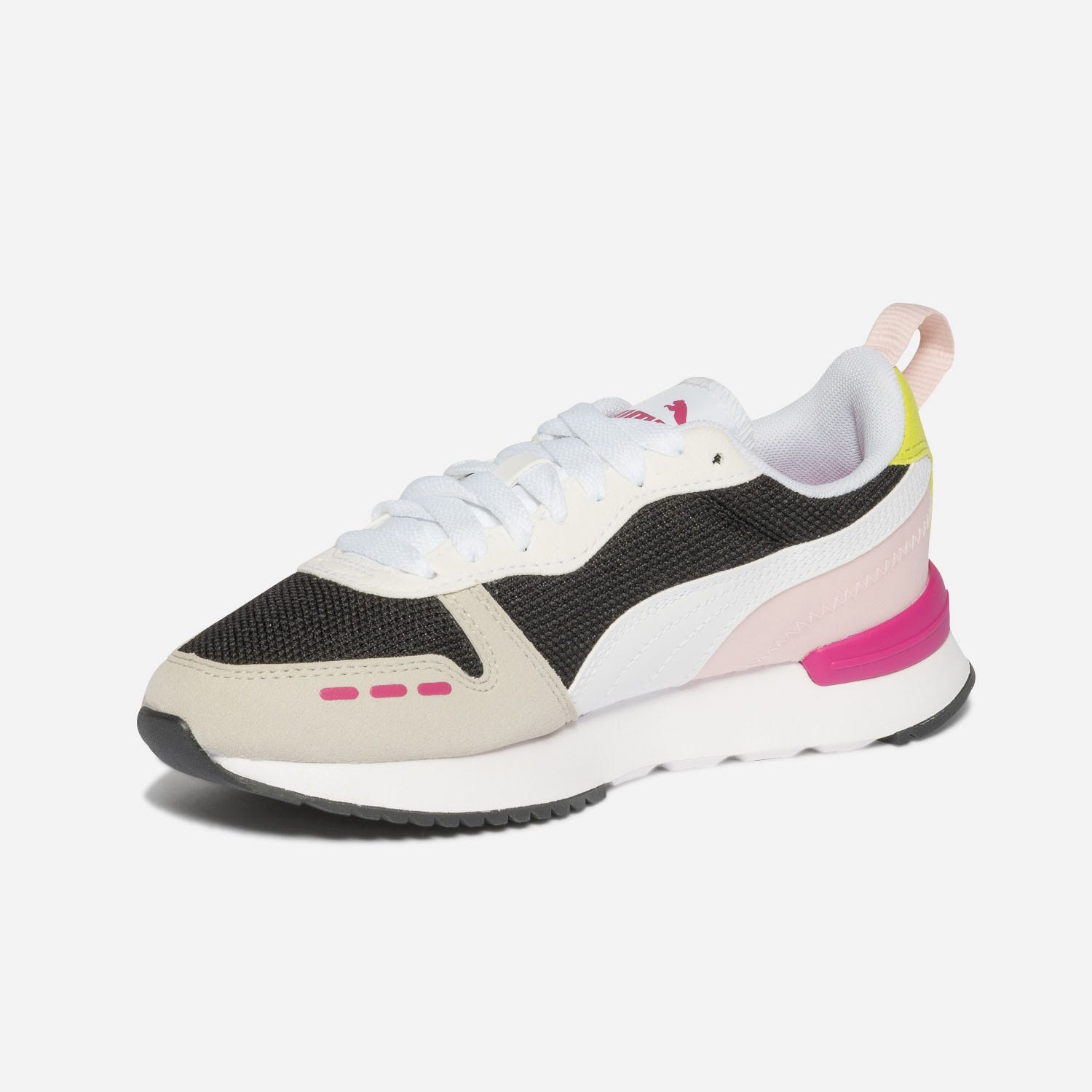 Tennis PUMA grise, noire, blanche et rose