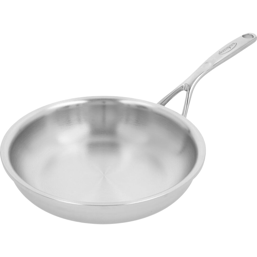 Bratpfanne 24 cm, 18/10 Edelstahl, Silber