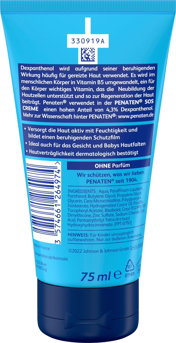 Wundschutzcreme SOS, 75 ml