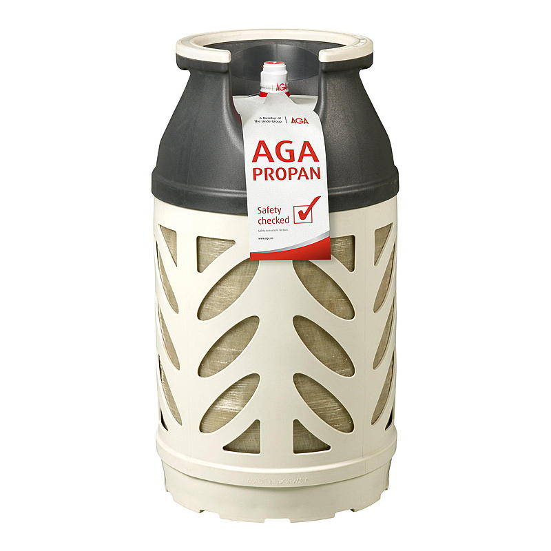 Propan 10 kg Kompositt, bytte, Aga