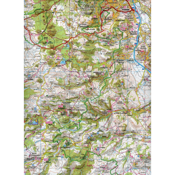 Clermont-Ferrand Salers 1:100 000 - Karte
