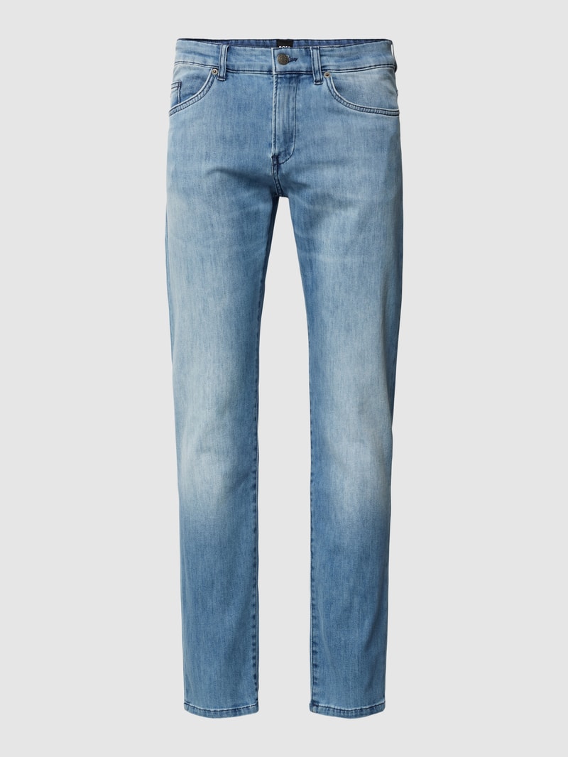 Straight Fit Jeans im 5-Pocket-Design Modell 'Delaware' in hellblau