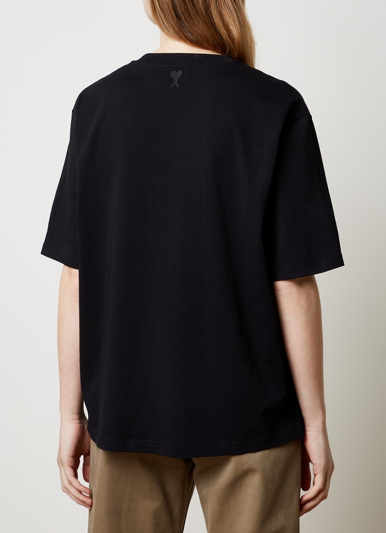Tricou AMI Paris din bumbac organic cu logo