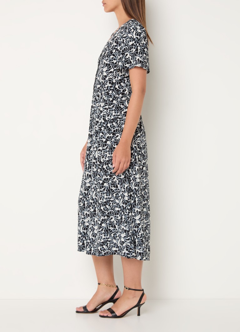 Rochie-tunică midi din denim cu imprimeu floral Marc O'Polo