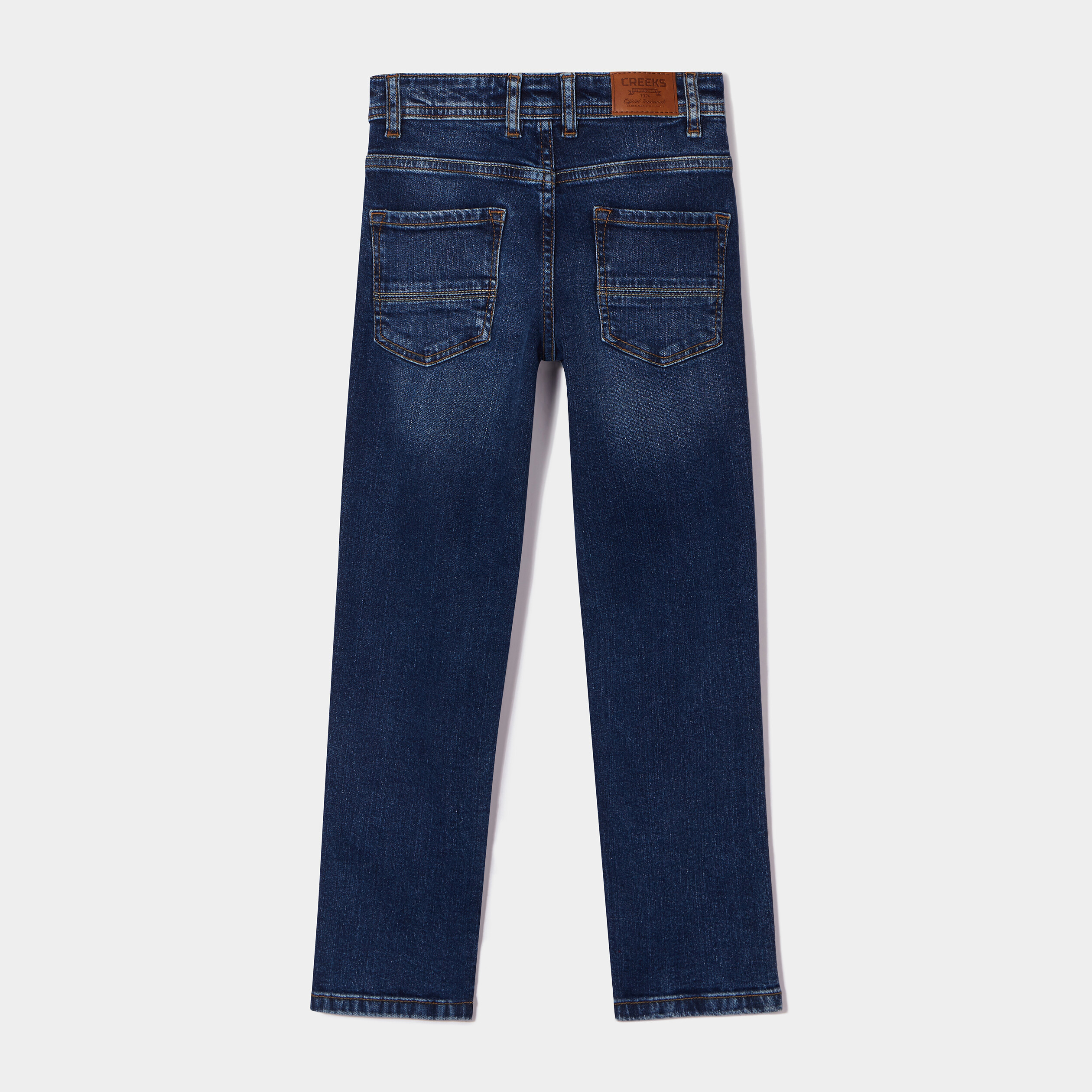 Jeans regular 5 poches Creeks denim stone garçon | La Halle