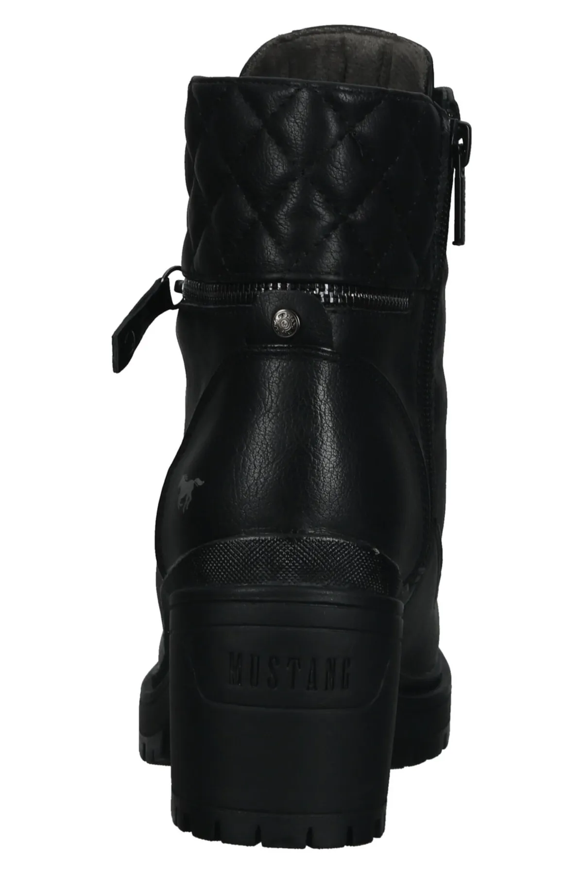 Mustang  Stiefelette - Schwarz - Blockabsatz