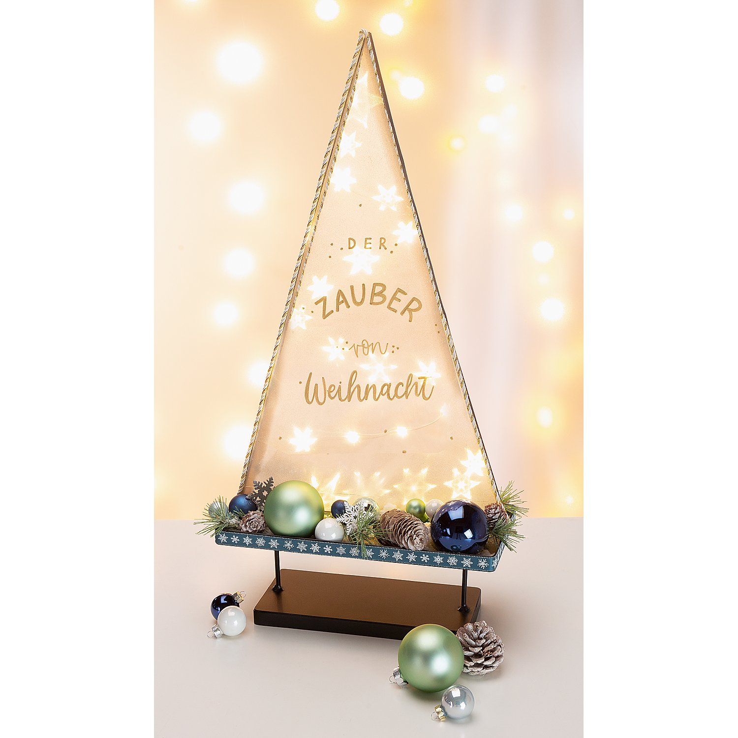 Metallbaum mit Fuß, 59 cm